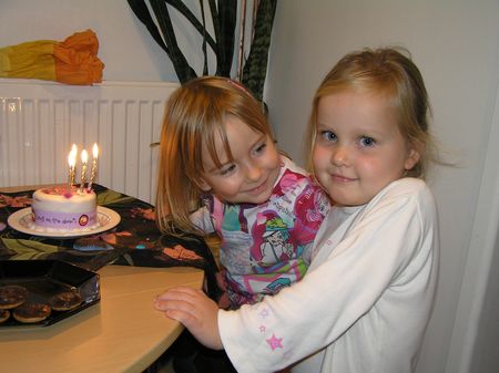 Eve & Rhiannon on R's 4th b'd