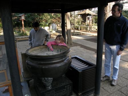 Rhiannon at a shrine