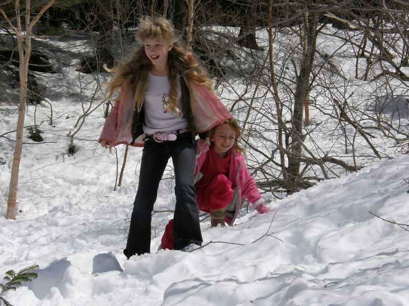 Snow fun on Fuji