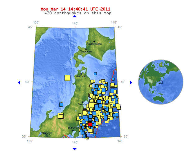 Earthquake map 14-3